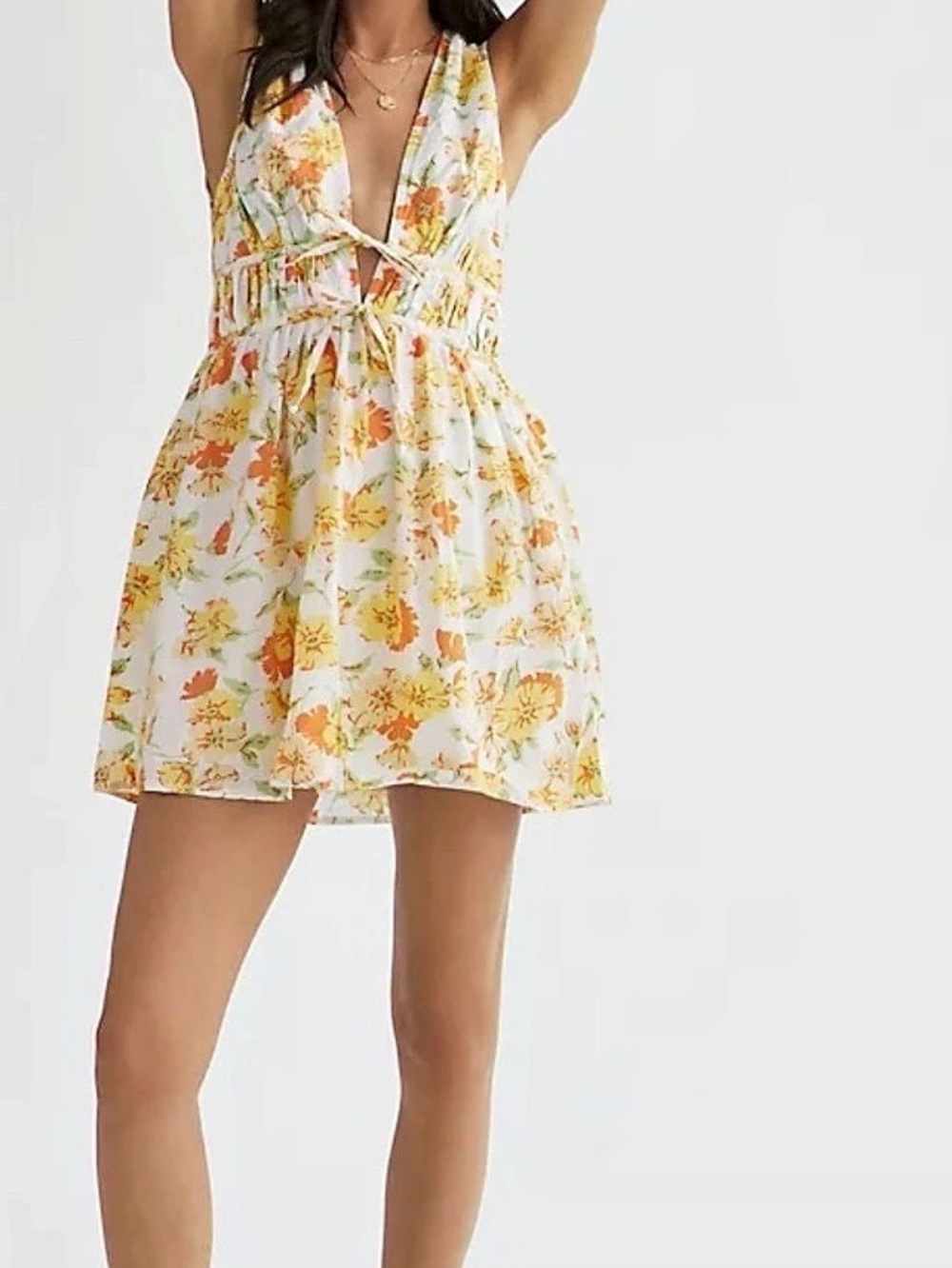 Faithfull the Brand Korita Mini Dress Palermo Floral Print
